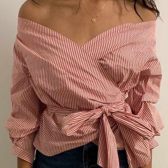 off the shoulder wrap